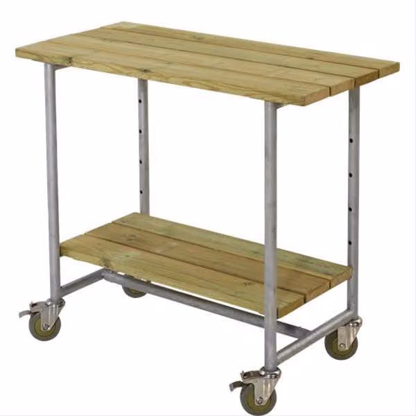 Tavolo da giardinaggio Plus Urban 77x49x72 cm in pino e abete rosso, rettangolare