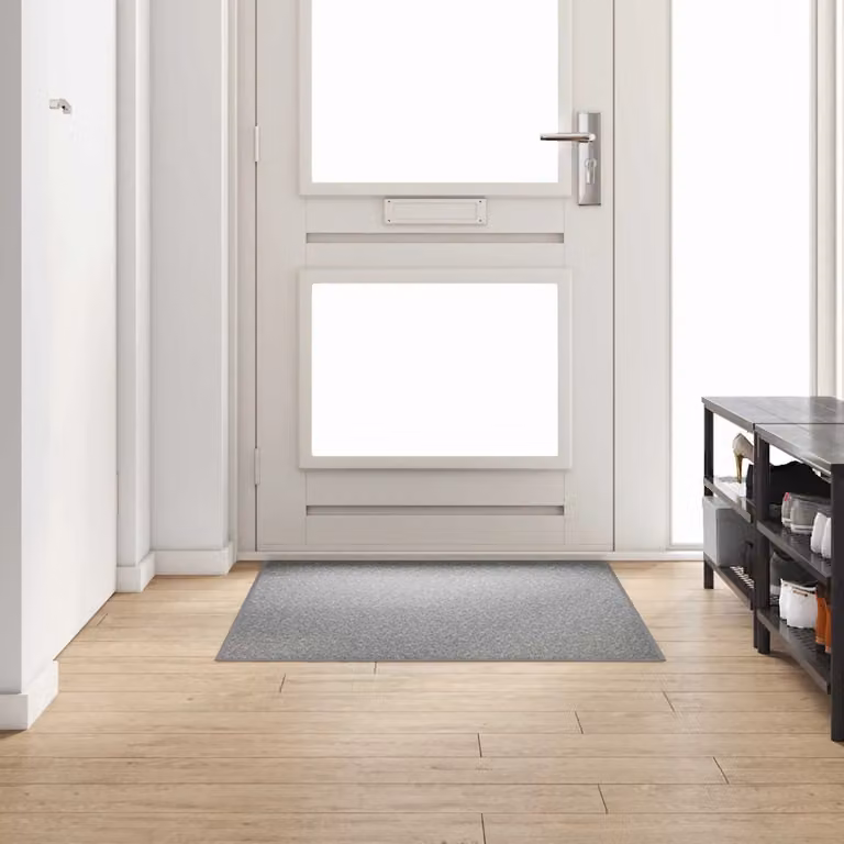 Runner in moquette vidaXL grigio chiaro, lavabile e antiscivolo, L 100 x P 150 cm