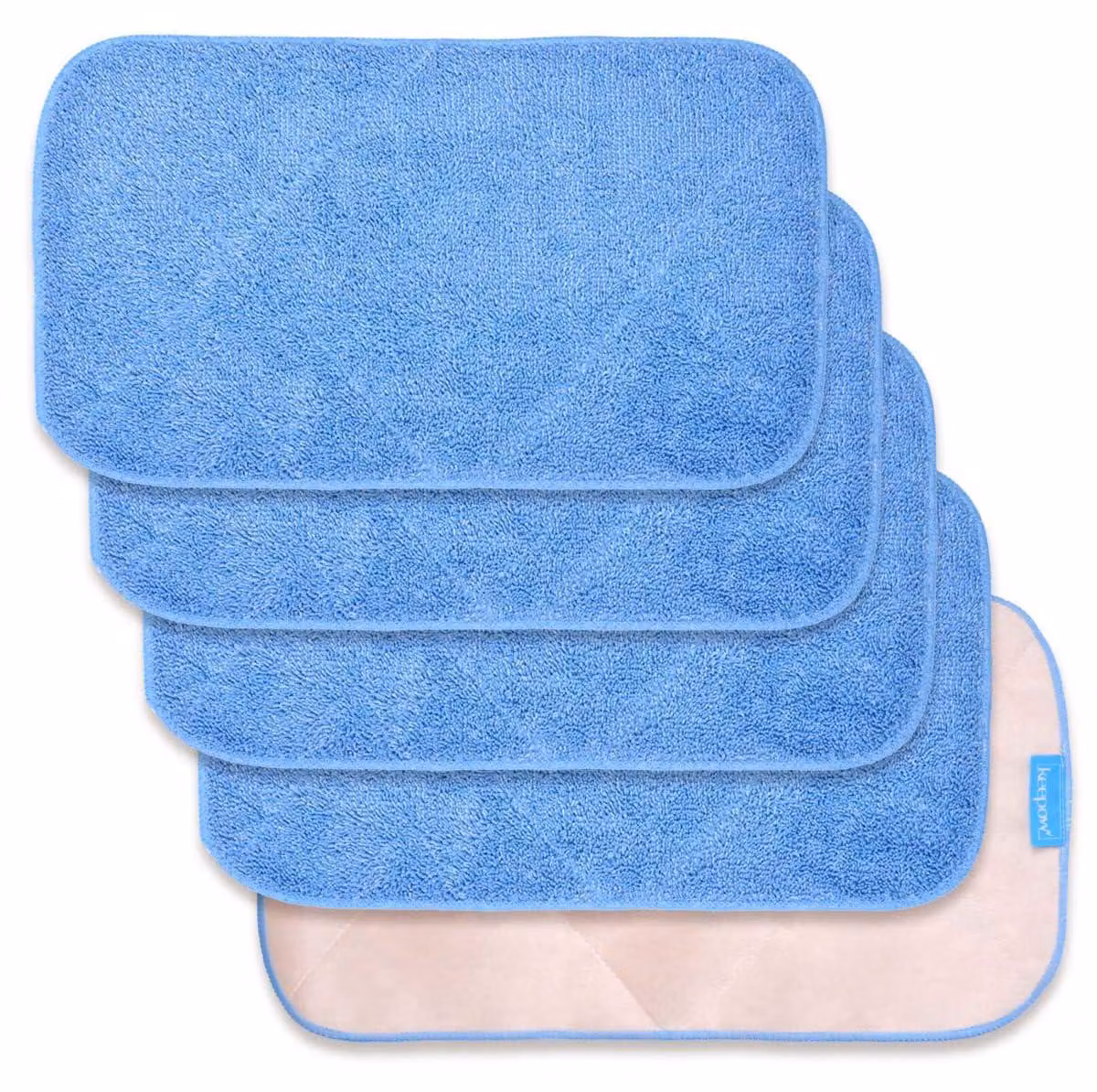Coperture in microfibra per mocio, confezione da 5 pezzi, dimensioni 44x24,5 cm, utilizzabili su entrambi i lati