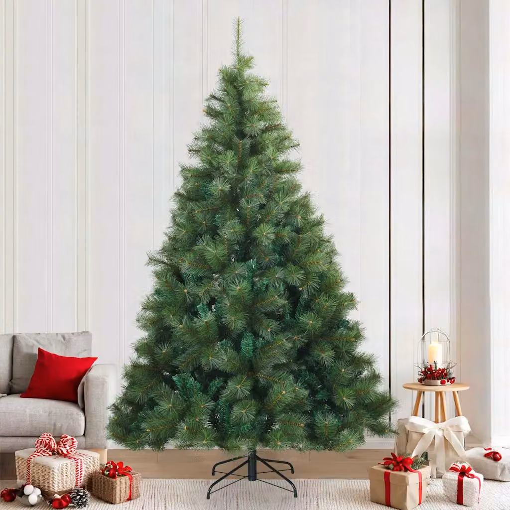 Albero di Natale artificiale verde vidaXL con rami pieghevoli, Altezza: 240 cm