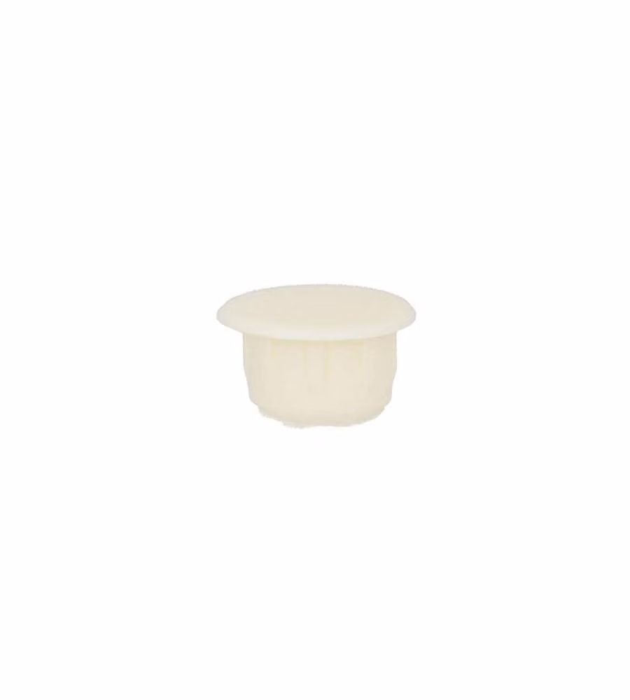 Copriforo in plastica bianca diam 6 mm 20 pz