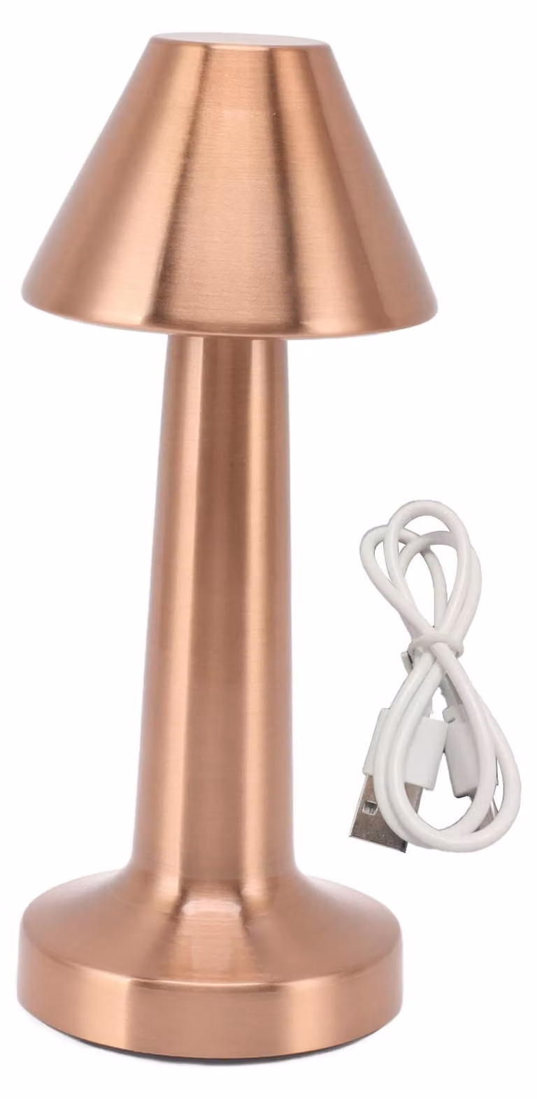 Lampada da tavolo a LED 3 W, 3 colori, regolazione continua dell'intensità luminosa, ricaricabile tramite USB, luce notturna wireless