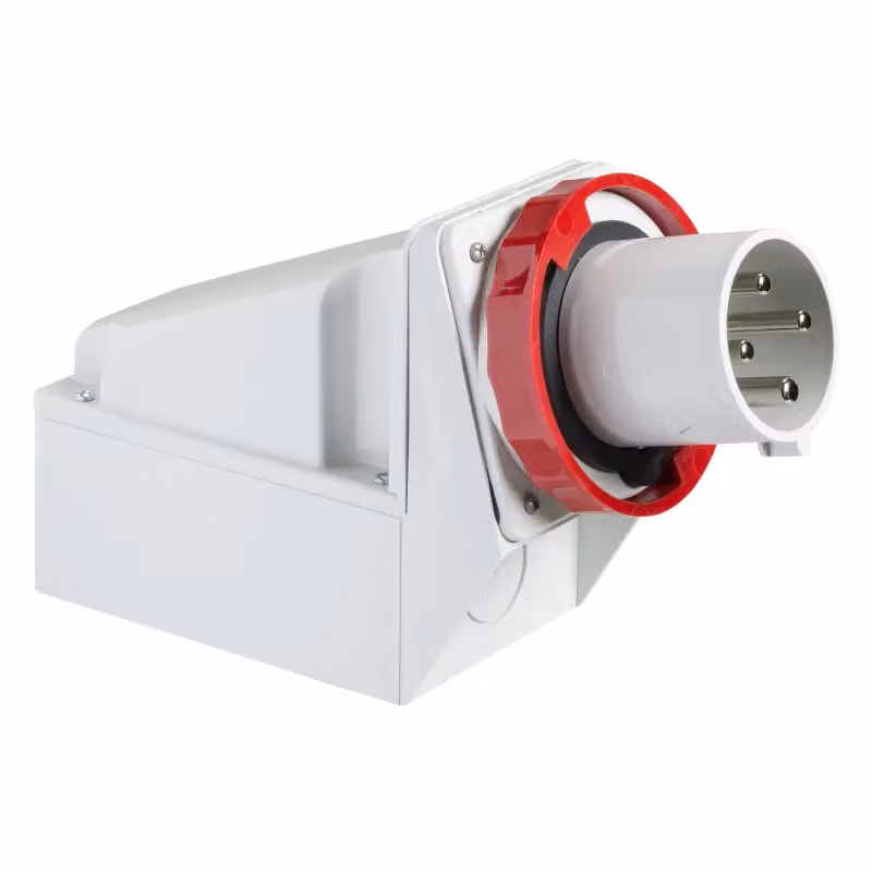 Schneider Electric - Presa a muro con spina CEE, 125 A, 3p+N+E, 380-415 V CA, IP67 81595