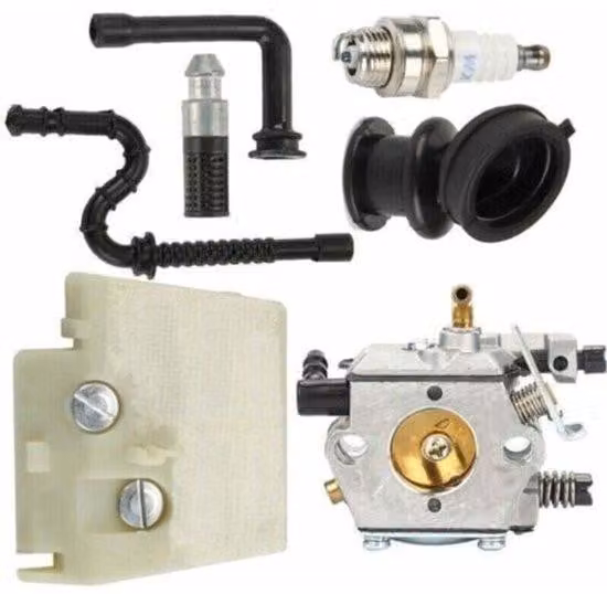 Set di regolazione del carburatore per i modelli Stihl 026, MS260, MS240 e 240, compatibili con i carburatori Walbro WT-194, le candele e i filtri dell'aria.