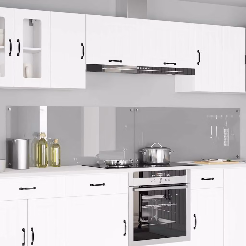 Set di 2 schienali da cucina vidaXL colore grigio chiaro, L 120 cm x P 50 cm
