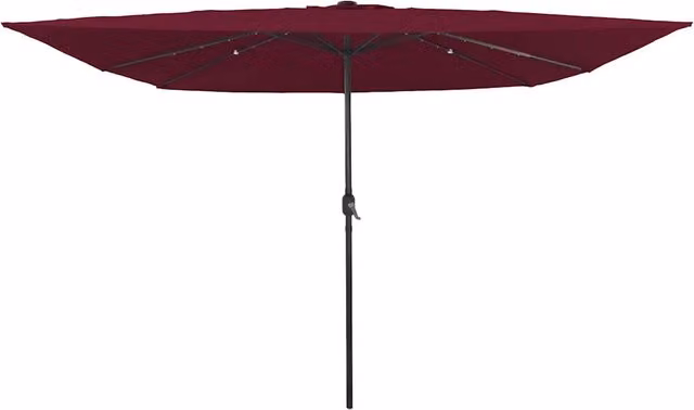 Ombrello da giardino-Ombrellone da spiaggia Rosso Bordeaux 295 x 295 x 245 cm 598898