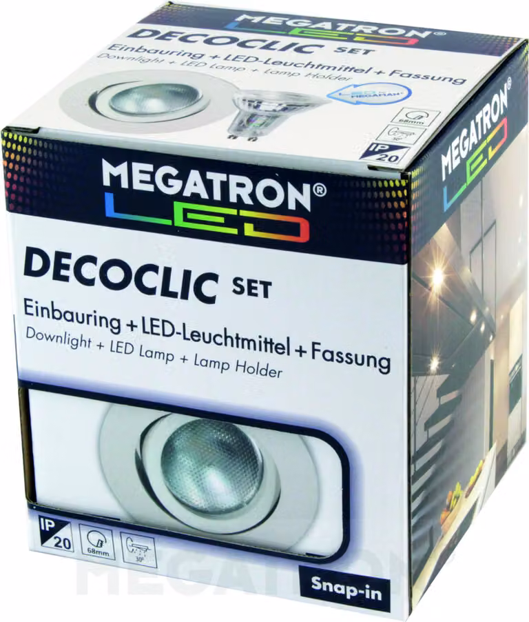 Set di faretti LED da incasso 2800K ws - Retroilluminazione 1x1 ... 50W LED sostituibile MT75400