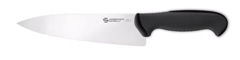 Coltello Trinciante cuoco linea Tecna di Sanelli Ambrogio, lama cm 30, manico nero
