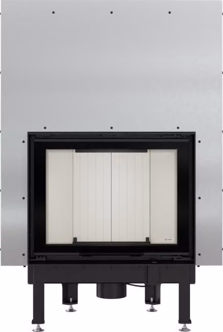 Inserto camino in acciaio KRATKI NADIA 10 kW Ø 200 con porta scorrevole con molla della porta