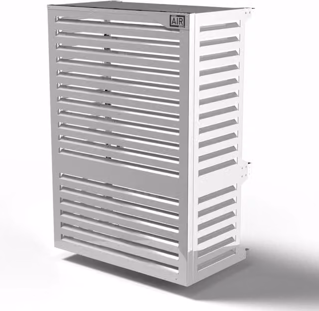 Copri Condizionatore 105x150x65 cm in Alluminio a Parete Big Blade VL Bianco