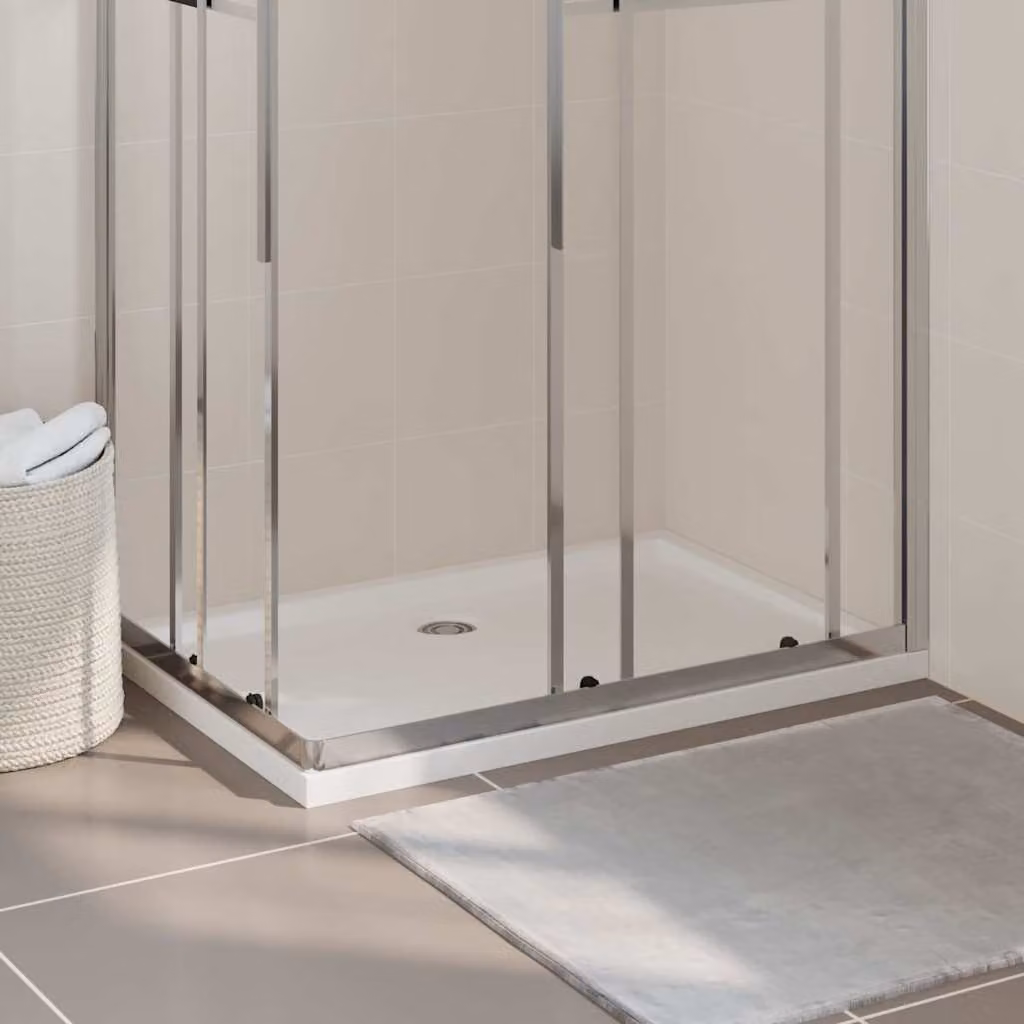 Piatto doccia rettangolare vidaXL in ABS bianco L: 100 cm, P: 70 cm – 1