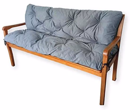 Cuscini da giardino resistenti alle intemperie, 4 litri - Grigio scuro (120x60x50 cm)