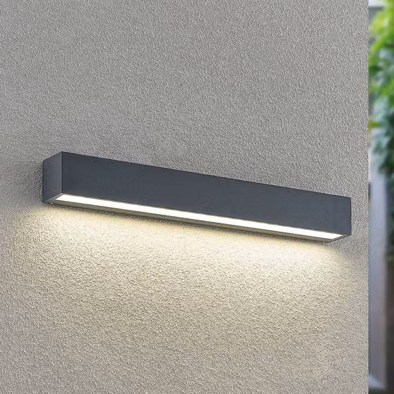 Applique da esterni a LED Lengo Arcchio, Nero, Alluminio, Moderno, Applique LED da esterni