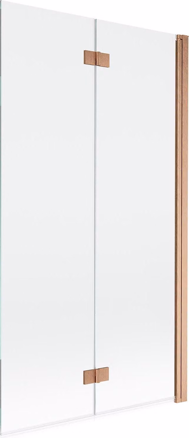 Mexen Mist paratia per doccia a 2 ante destra 100 x 150 cm, trasparente, rame spazzolato - 8A9-100-002-65-00-P