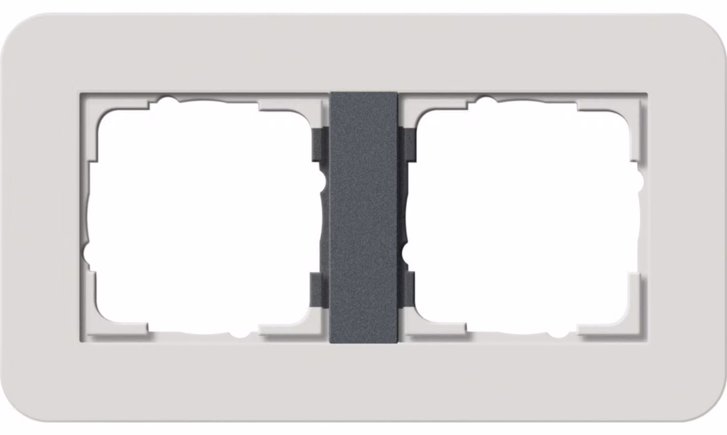 Telaio di copertura GIRA a 2 ingressi grigio chiaro/antracite 0212421 (0212421)