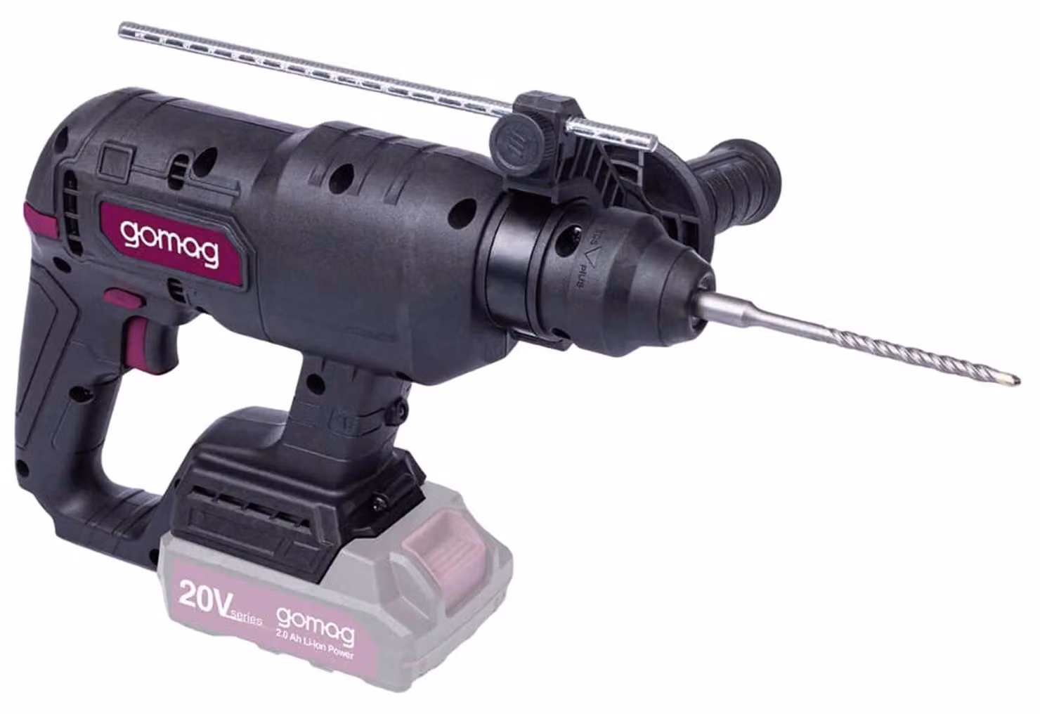 Martello perforatore a batteria Gomag GO-BOH230BL 20 V SDS+ LED + 2,2 joule