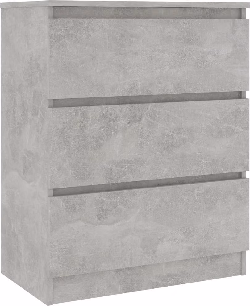 Credenza Grigio Cemento 60x35x76 cm in Legno Multistrato