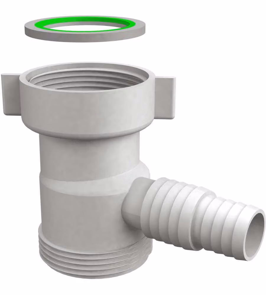 Attacco lavatrice sottopiletta 1"1/2 con deflettore antiriflusso
