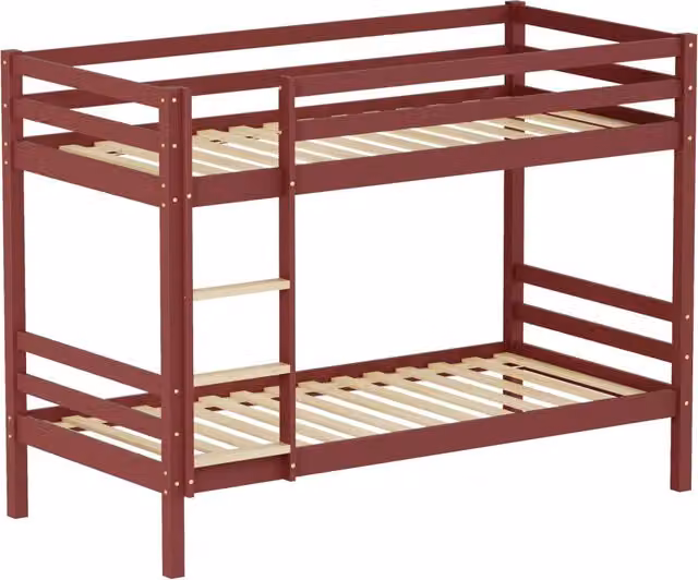 Letti a castello per bambini 190x90cm terracotta AMBER