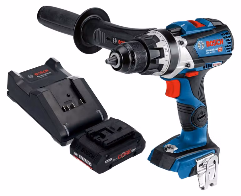 Bosch GSR 18V-110 C Trapano avvitatore professionale a batteria 18 V 110 Nm brushless + 1x batteria ricaricabile ProCORE 4,0 Ah + caricabatterie