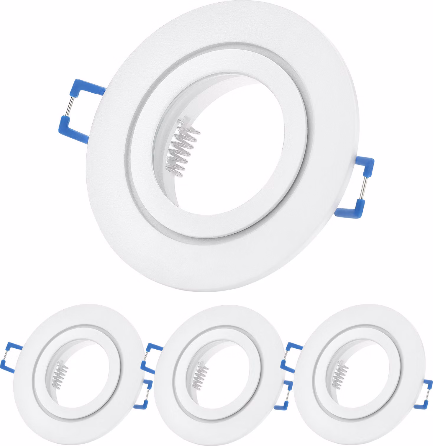 Sweet LED faretto da incasso bagno IP44 soffitto spot alluminio bianco GU10 4pz
