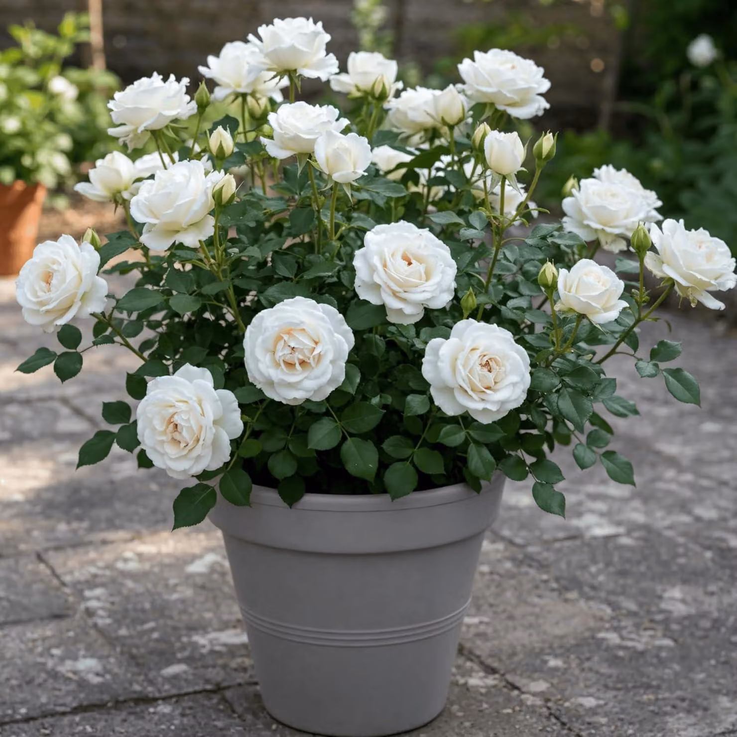 Rosen Pflanzen Weiß - 2 piante - Piante perenni resistenti al freddo - Vere rose profumate provenienti dall'Olanda - adatte per giardino e vasi (non semi, non artificiali)