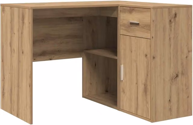Scrivania | Tavolo da Ufficio ad angolo Rovere artigianale 102 x 88 x 75 cm