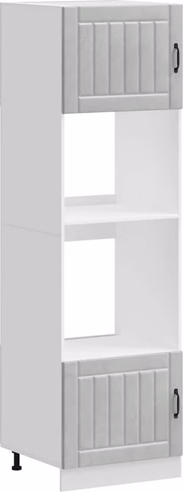 Armadi Forno 2 pz Lucca Grigio Cemento in Legno Multistrato