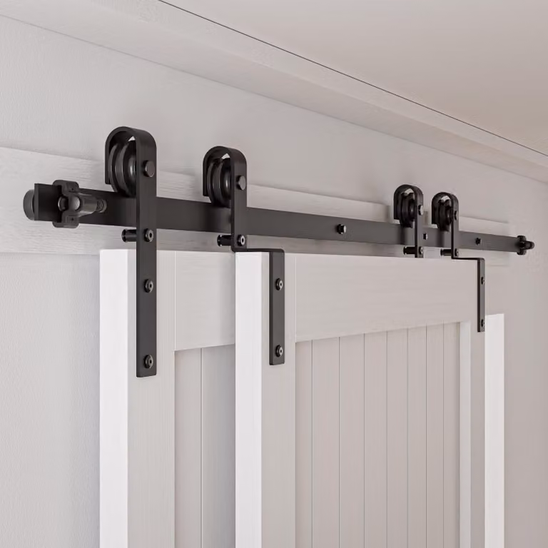 Sistemi di scorrimento per porte scorrevoli a due ante, lunghezza 244 cm