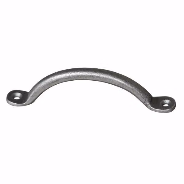 Maniglia per porta EDM finitura opaca 125 mm acciaio color argento