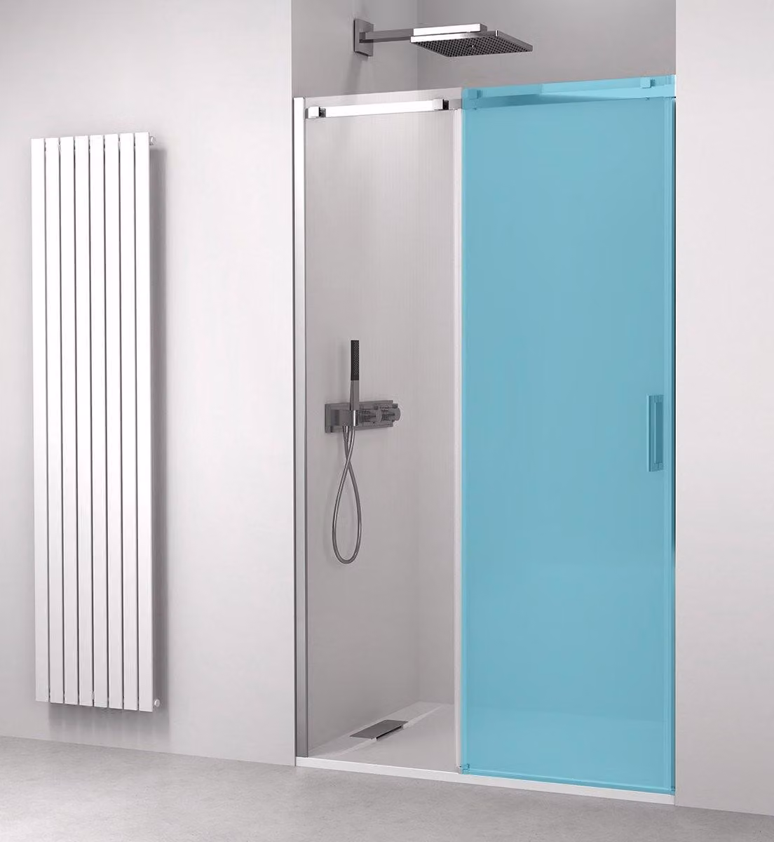 Porta doccia Polysan THRON, altezza 1480-1510 mm, vetro trasparente
