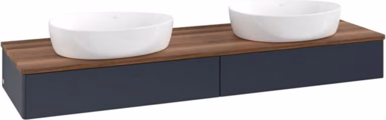 V&B Mobiletto senza struttura frontale Antao 160x50cm, WTP colore w. wal, md bl. m Lac