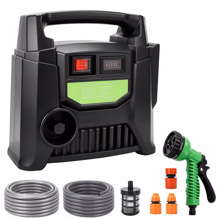 Pompa acqua senza fili da 200 W, autoadescante, portata di 15 litri al minuto, altezza di mandata di 11 metri