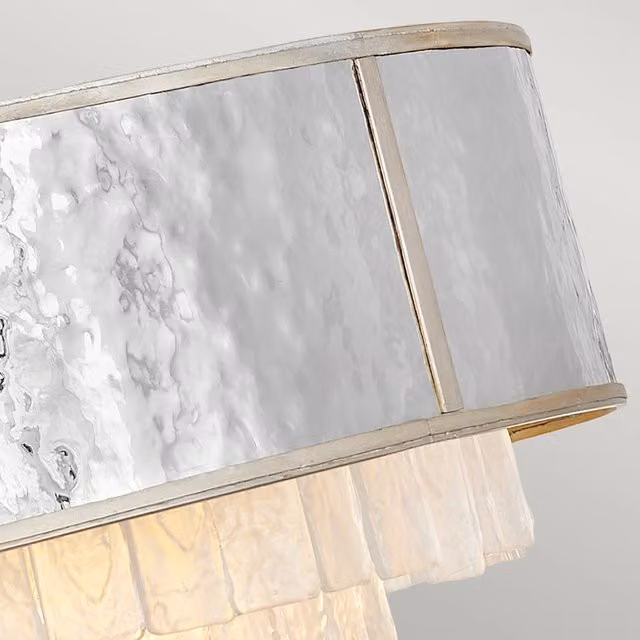Lampadario a sospensione moderno Hinkley Reverie in acciaio e vetro oro champagne con 8 luci E14