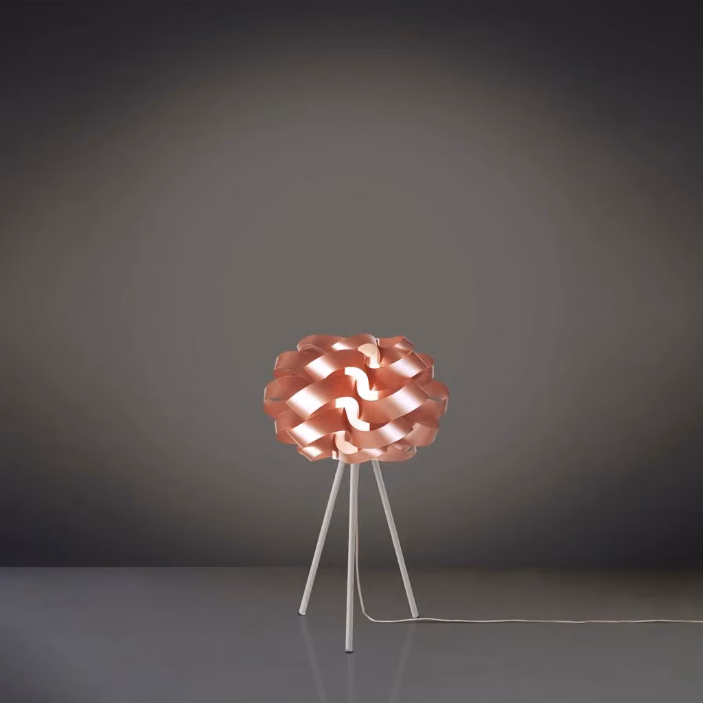 Lampada da scrivania moderna Cloud Polilux Linea Zero in metallo e rame con attacco E27 – 2