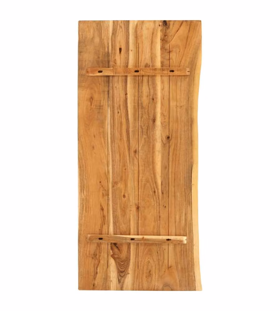 Piano per Vanità Bagno in Massello di Acacia 140x52x2,5 cm