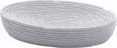 Portasapone da appoggio Gedy Gemini bianco rigato L/P/H: 14,4 x 9,8 x 2,8 cm – 2