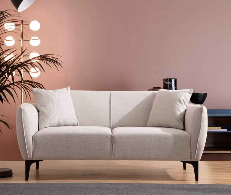 Hanah Home, Belissimo- ARE1534, Non lineare, bianco, Divani letto, Struttura: legno di faggio / pannello truciolare