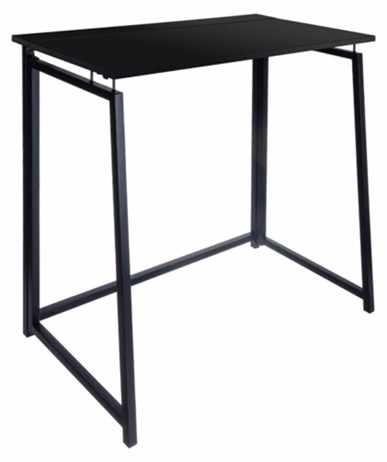 Ruhhy 26117, tavolo pieghevole in legno, 80 x 75 x 40 cm, colore nero