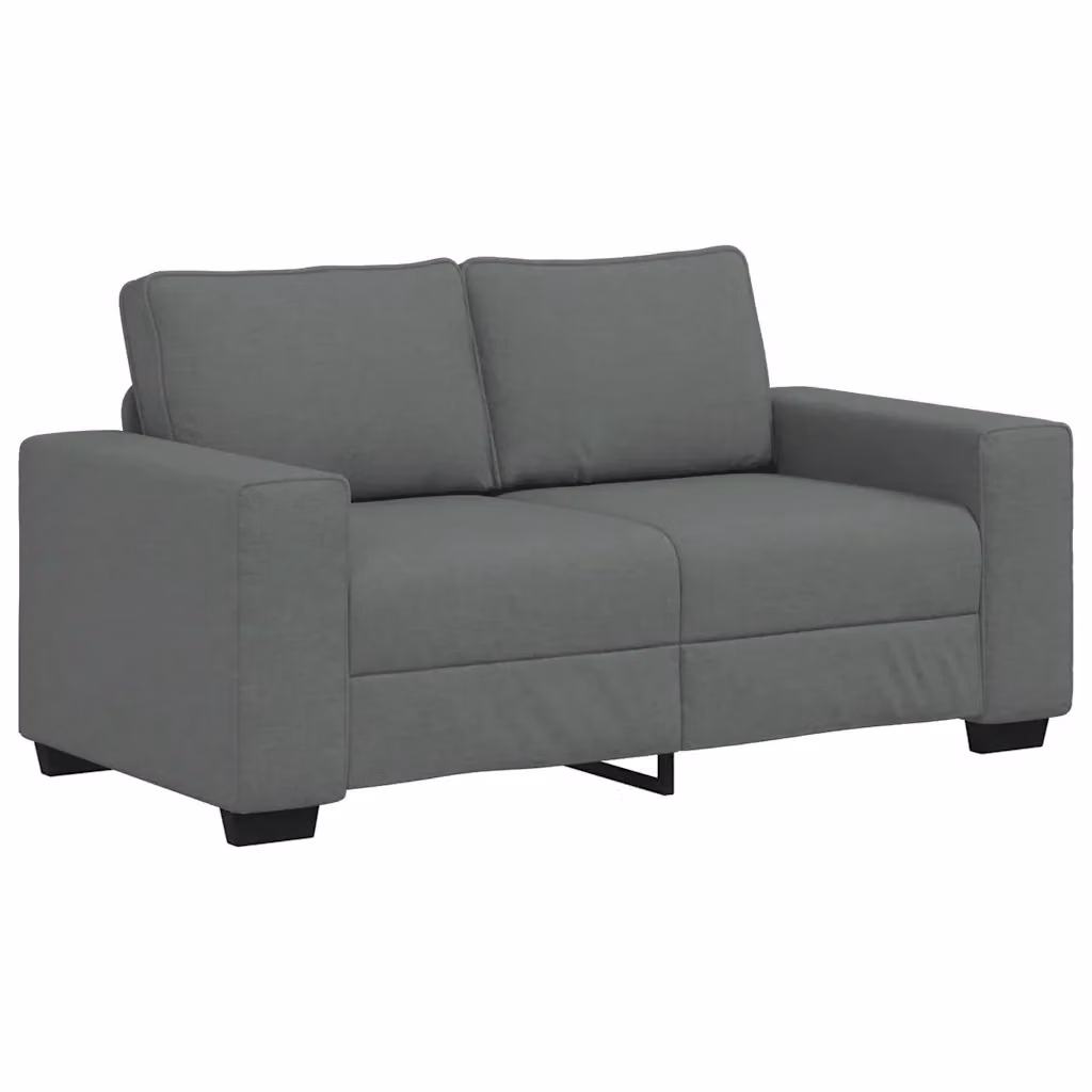 Divano a 2 posti moderno vidaXL in tessuto grigio con cuscini inclusi L: 160 cm, P: 77 cm, H: 82 cm – 2