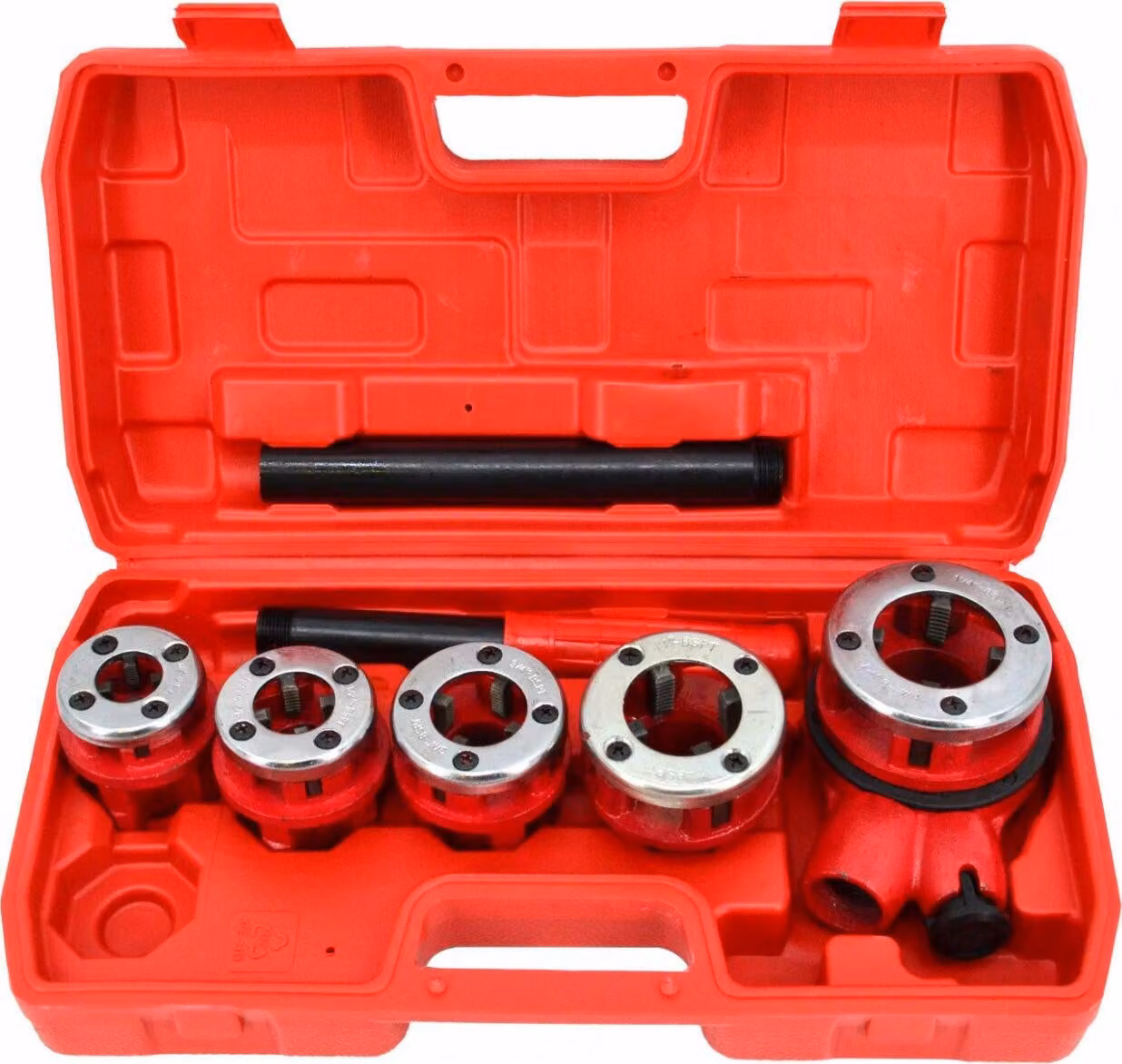 Awtools filettatrice per tubi 5pcs 3/8", 1/2", 3/4", 1", 1-1/4" caso di set