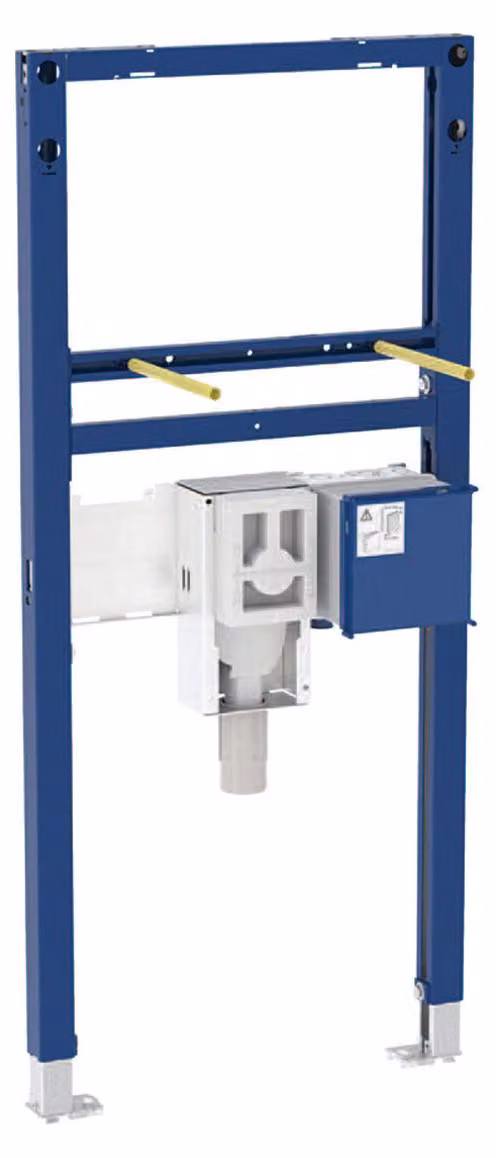 Geberit Duofix, élément pour lavabos, 112cm, batterie électronique au sol avec boîtier de fonction encastré, avec siphon encastré, 111.556.00.2, 111.556.00.2