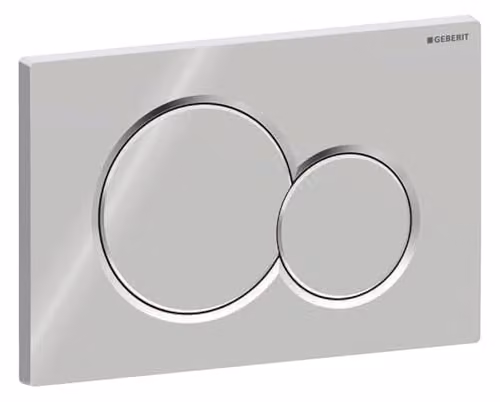 Geberit Placca di comando Sigma01 2 tasti cromo lucido 246x164 mm