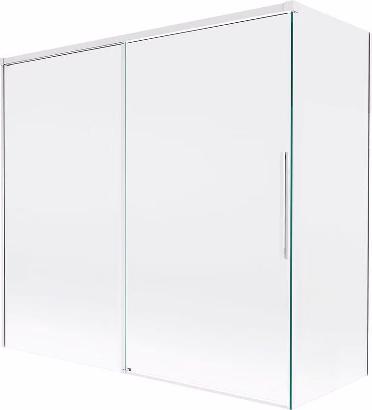 Mexen Rox paravento per vasca da bagno scorrevole a 2 ante 170 + 75 x 150 cm, trasparente, bianco - 8C9-170-075-20-00