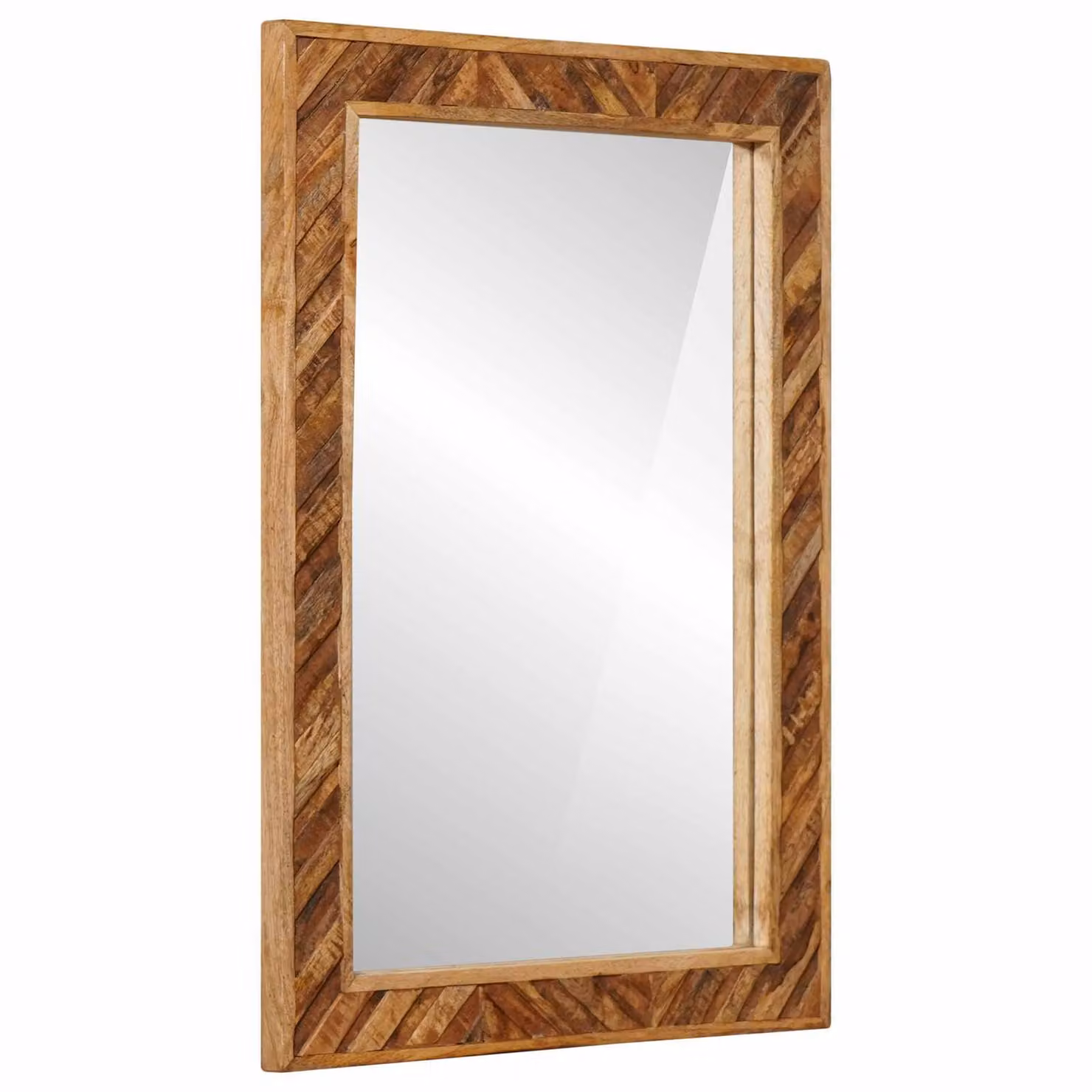 Specchio da parete moderno vidaXL marrone in vetro, L: 70 cm, H: 50 cm, P: 3 cm