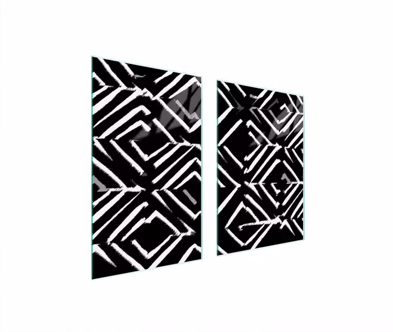 Pannello Di Protezione In Vetro Per La Cucina 65X52 Pattern