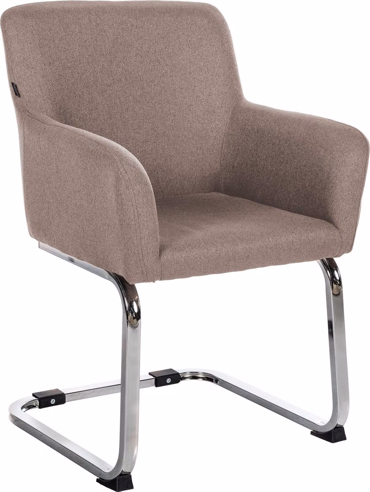 Sedia CLP Puka, colore taupe, rivestimento in tessuto