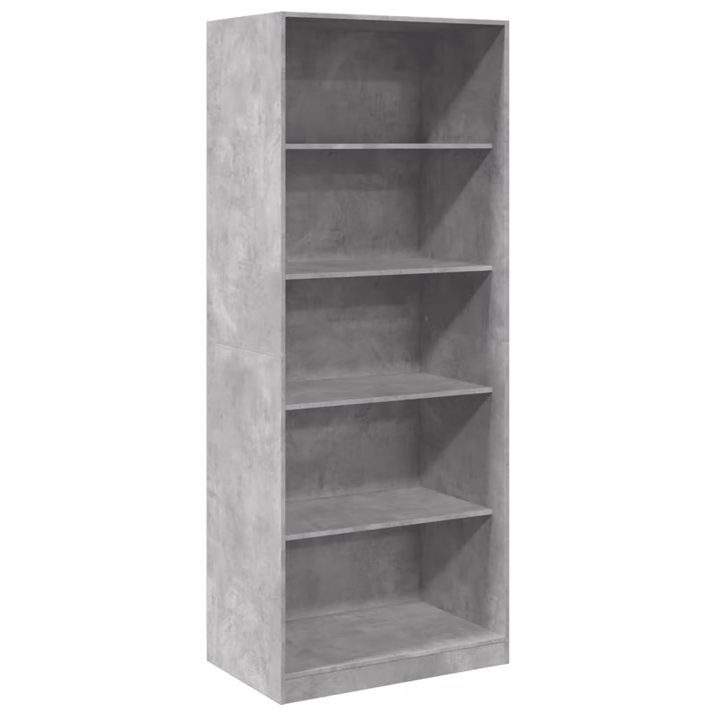 Armadio Grigio Cemento 80x50x200 cm in Legno tecnico