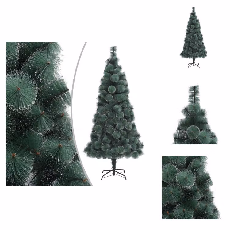 vidaXL Albero di Natale artificiale con supporto verde 180 cm PET - Alberi di Natale