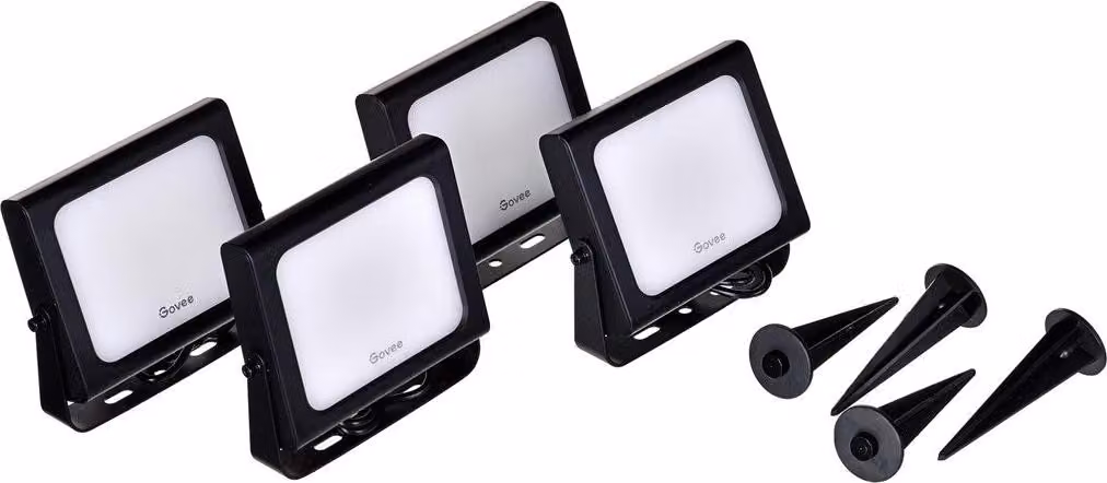 Govee H7060; LED floodlights; RGBICWW  IP65  Bluetooth  Wi-Fi
